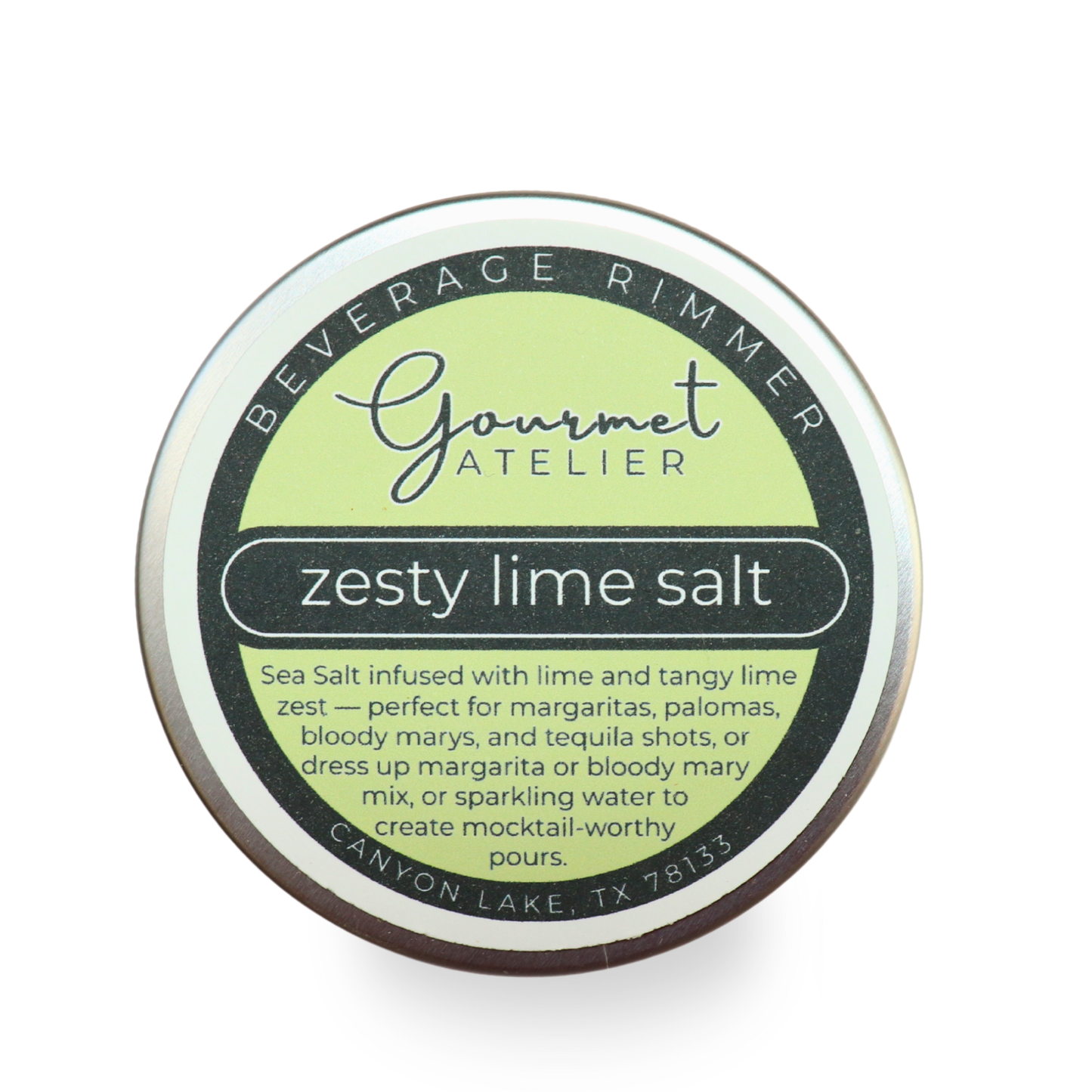 Zesty Lime Salt Beverage Rimmer Tin