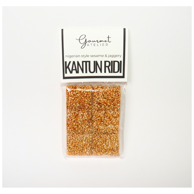 nigerian style sesame & jaggery KANTUN RIDI