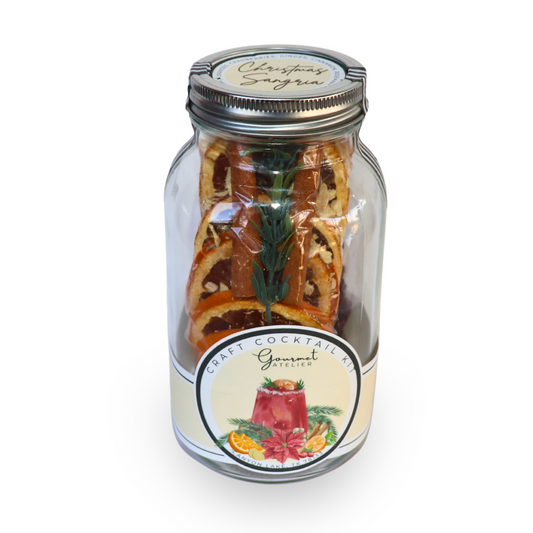 Christmas Sangria in a Jar