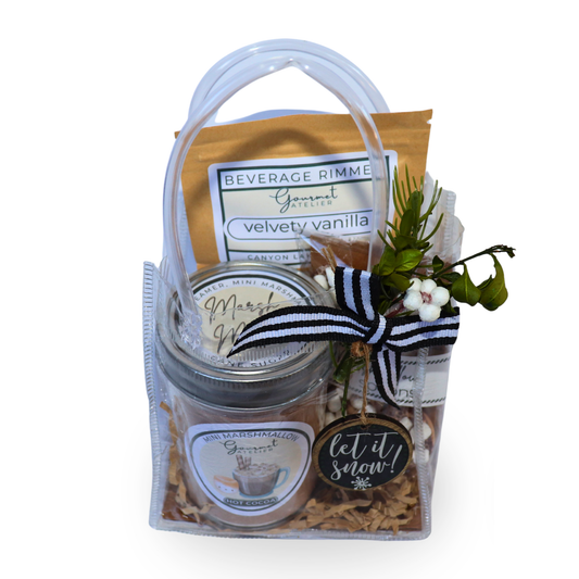 Barista in a Bag - Mini Marshmallow Hot Cocoa, Velvety Vanilla Rimmer, Marshmallow Spoons