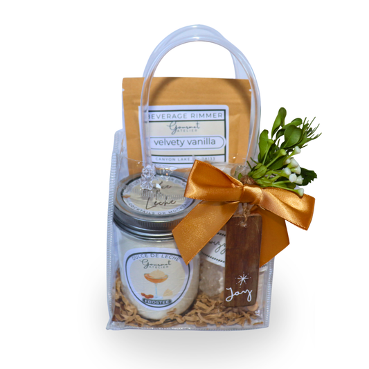 Bar in a Bag - Dulce de Leche Frosteé , Velvety Vanilla Rimmer, Swizzle Sticks