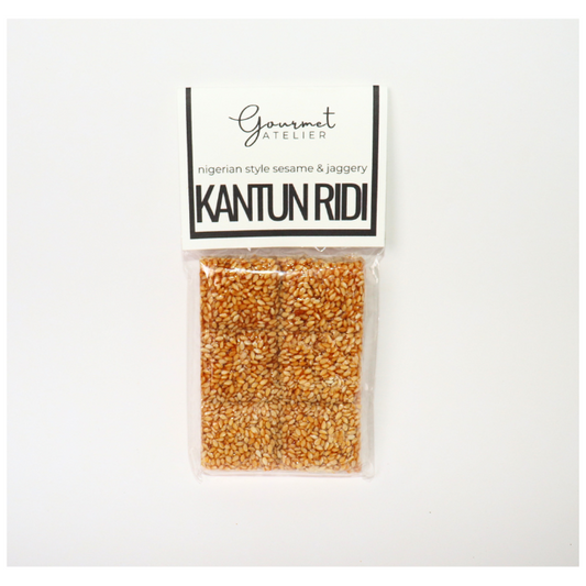nigerian style sesame & jaggery KANTUN RIDI